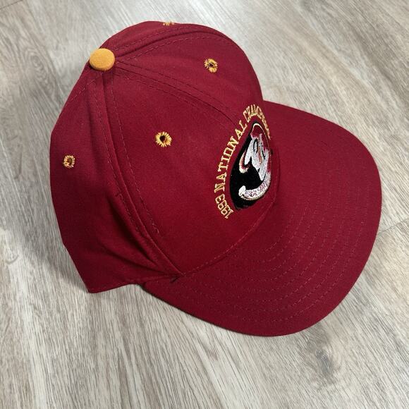 Vintage 1993 Florida State Seminoles Hat SnapBack National Champs Garnet Red USA - Picture 8 of 9